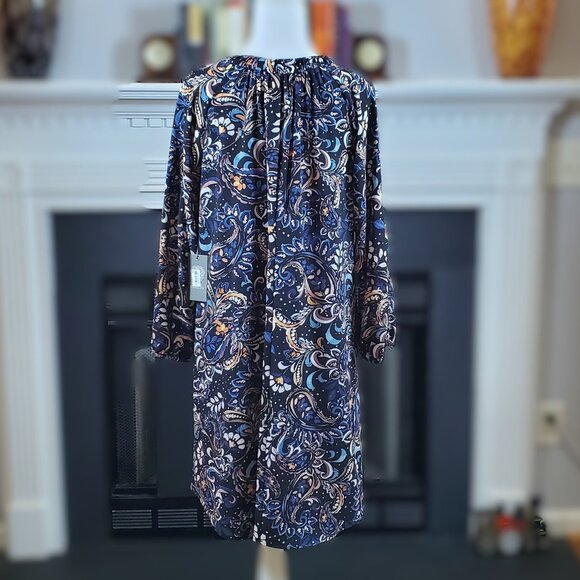 NWT Vince Camuto Black Floral Paisley Sheath Dress - No Belt | Sz 8 - Picture 3 of 6